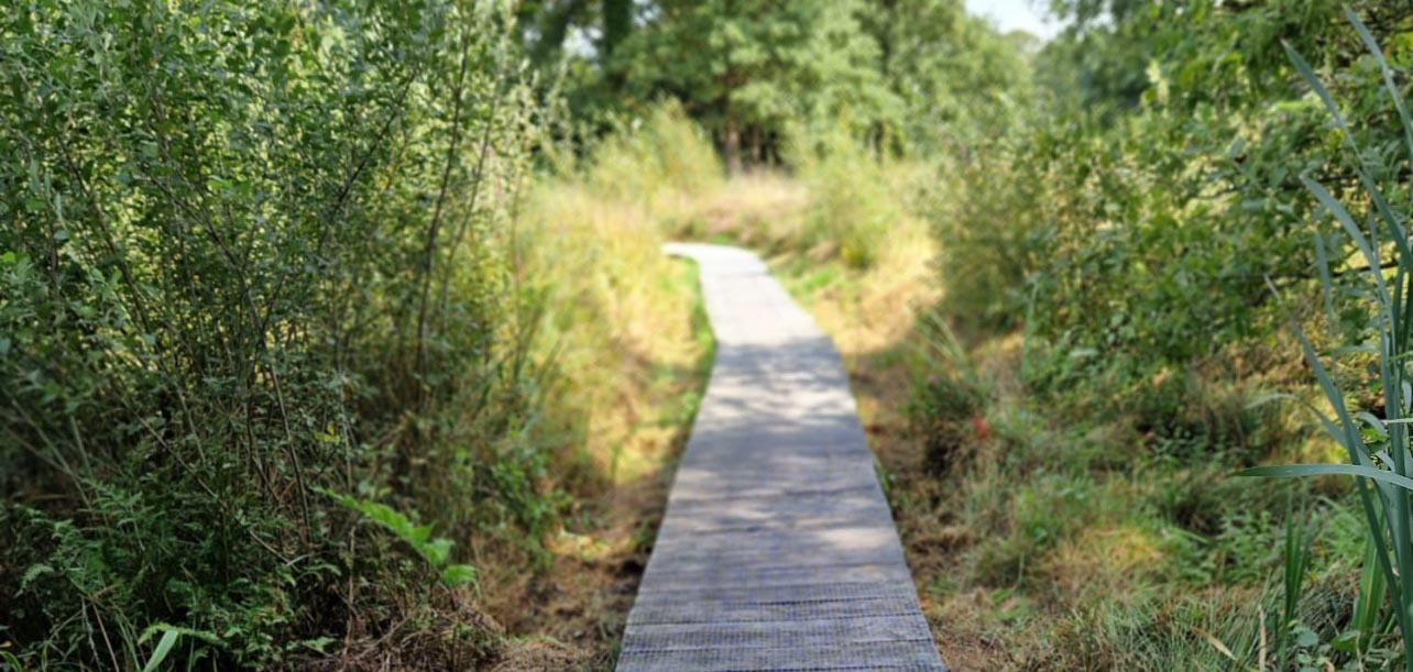 Gaas vervangen vlonder Laarzenpad